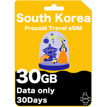 South Korea Prepaid Travel eSIM Card